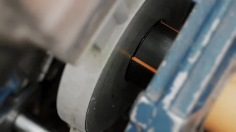 Plastic pipe welding equipment in operation. Stock Footage 318267768