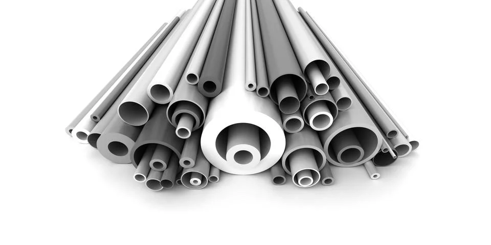 Plastic pipes Illustrazione stock