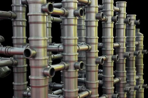 Plastic pipes Stock Photos