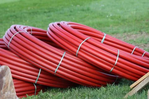 Plastic pipes Stock Photos