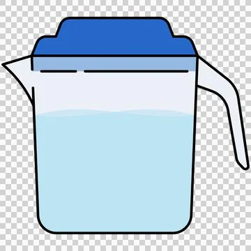 Plastic pitcher Ilustración de archivo