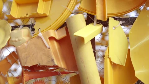 Plastic. Plastic garbage that pollutes the planet. Stock Footage 192660819