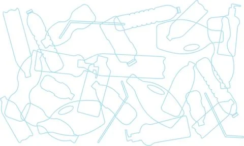 Plastic pollution awareness Stock Illustration