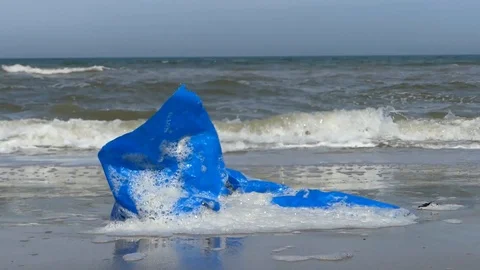 Plastic pollution on beach 動画素材 108501397