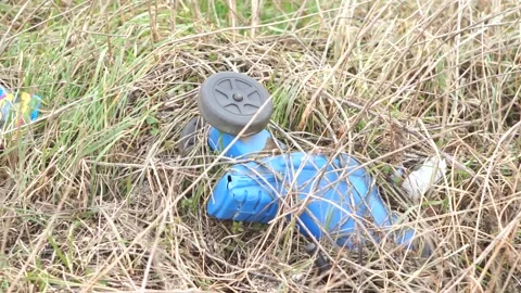 Plastic pollution, environmental pollution. Stock Footage 147942851