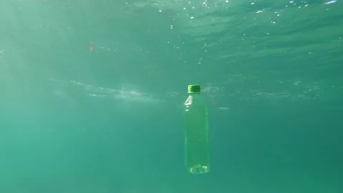 Plastic Pollution Floating In The Ocean Stock Footage 137485809
