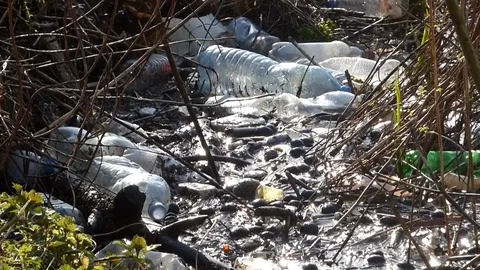 Plastic pollution Video stock 126382240