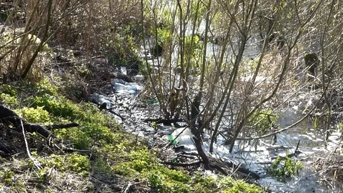 Plastic Pollution Video stock 126382295