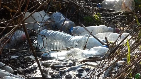 Plastic Pollution Video stock 126382388