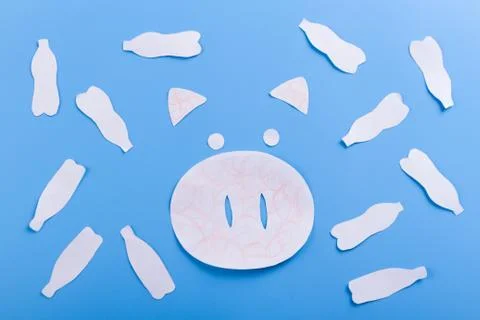 Plastic pollution issue concept Stock Photos