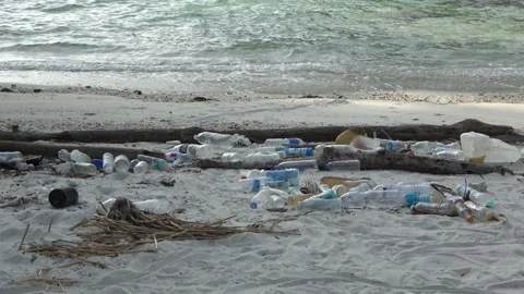 Plastic pollution, Malaysia Video stock 206586927