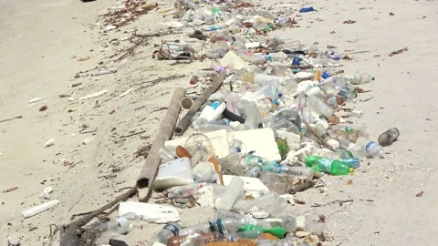 Plastic pollution, Malaysia Video stock 206587366
