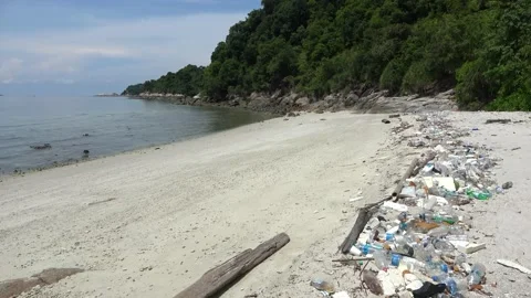 Plastic pollution, Malaysia Stock Footage 206587489