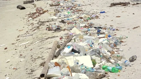 Plastic pollution, Malaysia Video stock 206587636