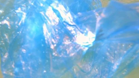 Plastic pollution in ocean environmental problem. Bags dumped in sea Stock Footage 94997830