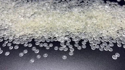 Plastic polymer granules Stock Footage 337185960