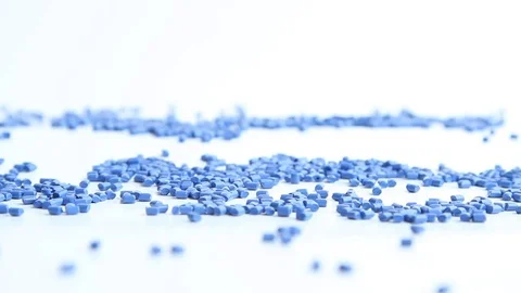 Plastic polymer raw material using for coloring Video stock 79671220