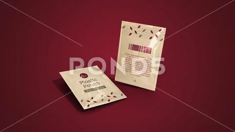 Plastic Pouch Mockup Sachet Packaging PSD Template