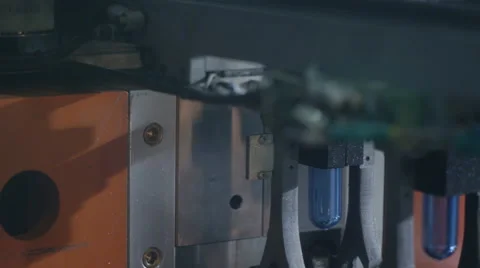 Plastic preforms stamped in bottle Stock Footage 62899797