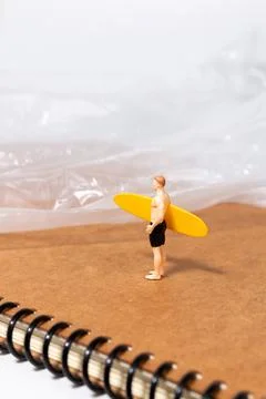 Plastic Problem Through Miniature Perspective Stock Photos