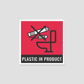 Plastic In Product. Tampon. Stock Illustration