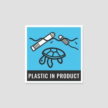 Plastic In Product. Tampon. Stock Illustration