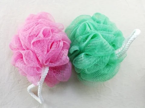 Plastic puff top view  Stock Photos