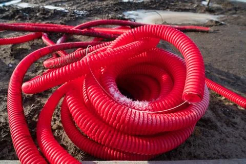 Plastic pvc pipes Stock Photos