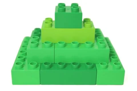 Plastic pyramid Stock Photos