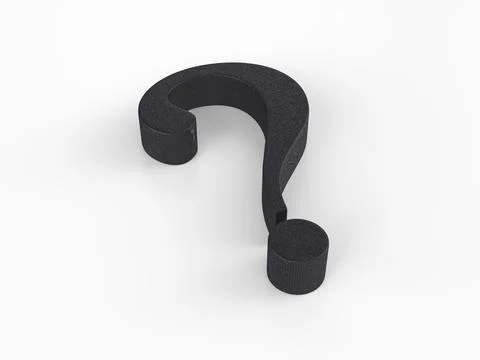 Plastic question symbol 库存照片