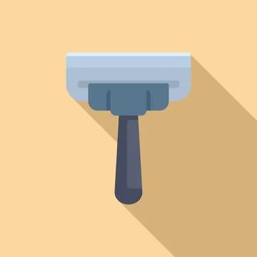 Plastic razor blade remover showing sharp tool removal concept Illustration