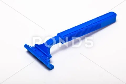 Plastic razor handle Stock Photos