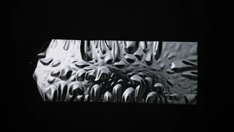 The Plastic Rectangle Shrinks Stock Footage 211195051