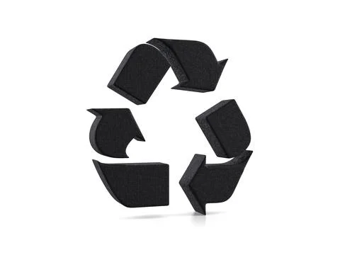 Plastic recycle symbol Stock Illustration