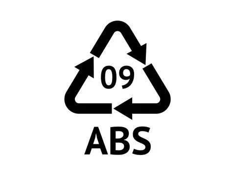 Plastic Recycling code Illustrazione stock