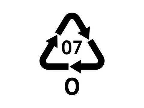 Plastic Recycling codes. Stock Illustration