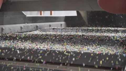 Plastic recycling factory Stock Footage 118758351
