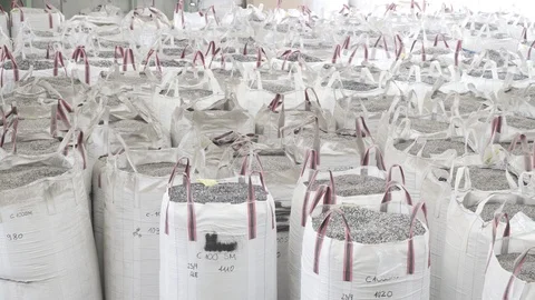 Plastic recycling factory Stock Footage 118758614
