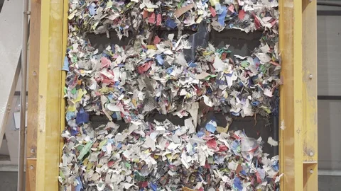 Plastic recycling factory Stock Footage 118758765