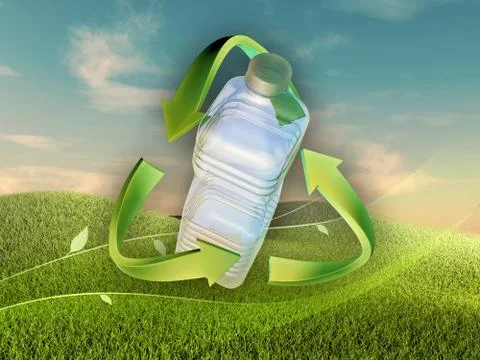 Plastic recycling Stock Illustration