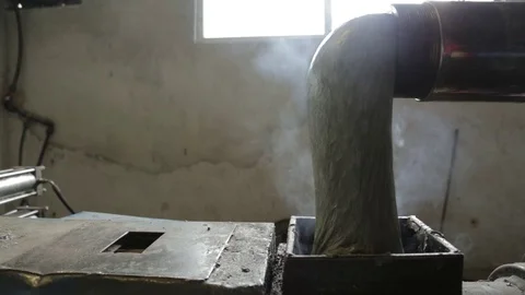 Plastic recycling machine Stock Footage 72856954