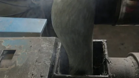 Plastic recycling machine Stock Footage 72856993