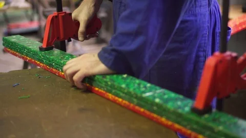 Plastic recycling process Stockbeeldmateriaal 111962761