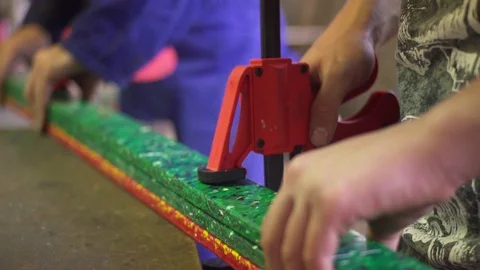 Plastic recycling process Stock Footage 111962898