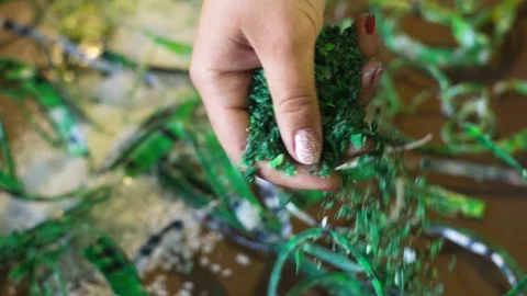 Plastic recycling process Stock Footage 111964248