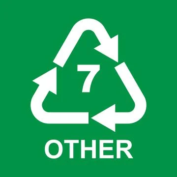 Plastic Recycling Symbol Class 7 Other Stock Illustration