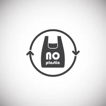 Plastic related icon on background for graphic and web design. Simple イラスト素材