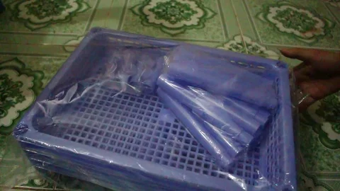 Plastic resin assembly Stock Footage 78215251