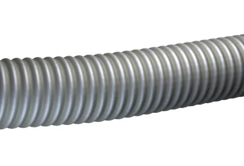 Plastic ribbed hose isolated on white background 3d illustration Stock Illustration
