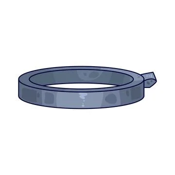 Plastic ring cap illustration Stock Illustration